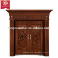 Quality Luxury Bronze Door, Double Swing Entry Copper Door